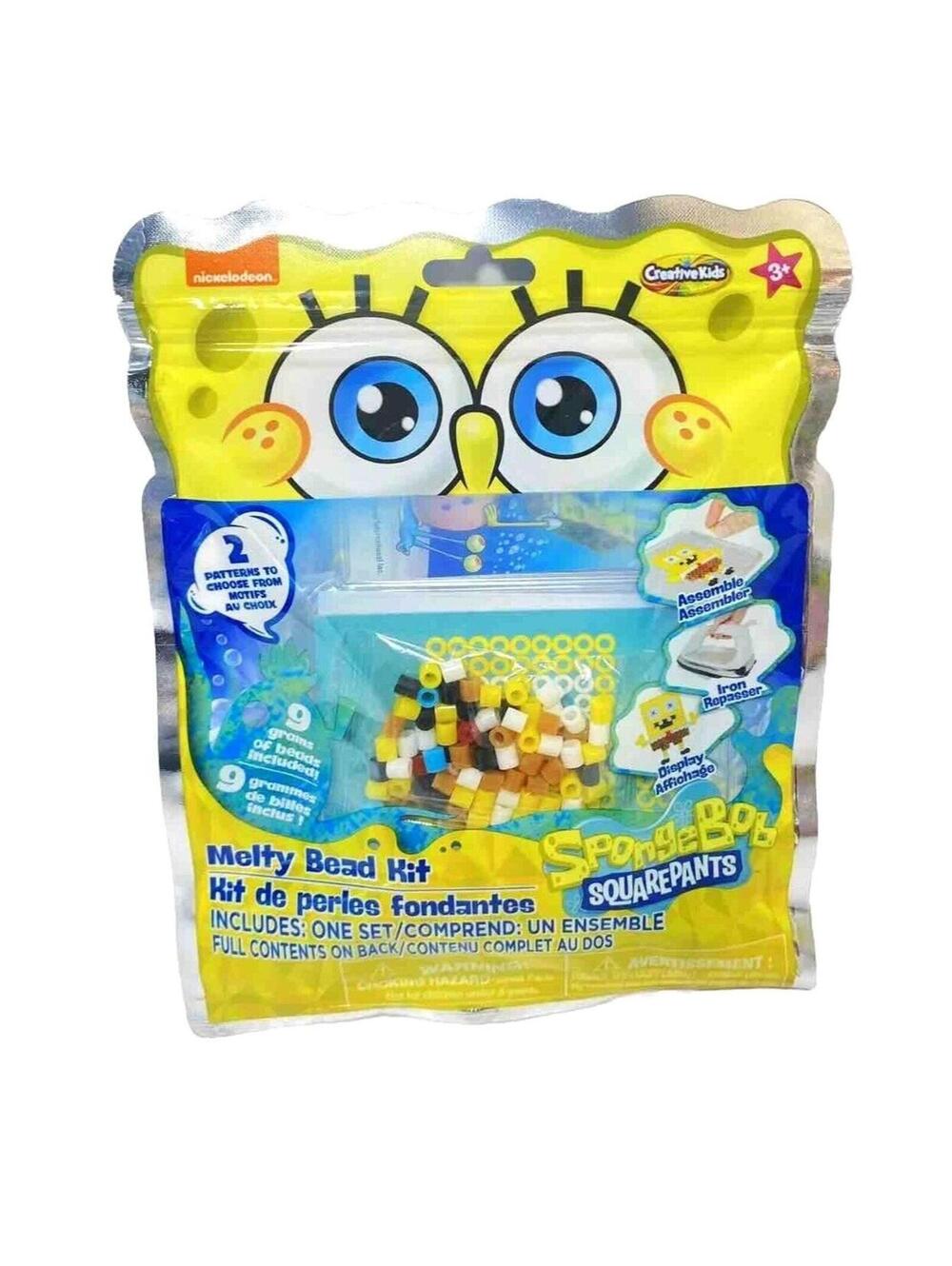 Spongebob Squarepants Toy Melty Bead Kit DIY Activity Toy Bead Melt Art, New